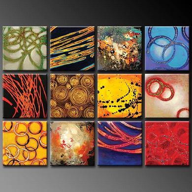 Dafen Oil Painting on canvas abstract -set376